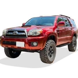 APS IB20RJH2H - Flat Style Door-to-Door Black Stainless Steel Running Boards