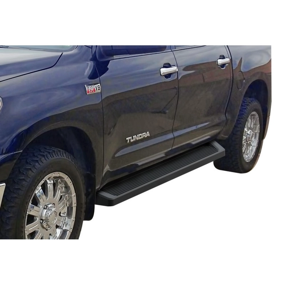 APS IB20RJI8B - 6" iRunning Board Door-to-Door Black Aircraft Aluminum Running Boards