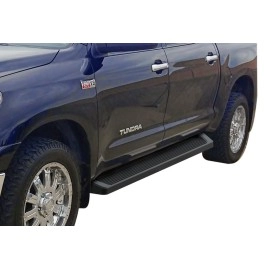 APS IB20RJI8B - 6" iRunning Board Door-to-Door Black Aircraft Aluminum Running Boards