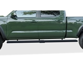 APS IB20SJE8LB - 6" iStep Style  Wheel-to-Wheel Black Stainless Steel Side Steps