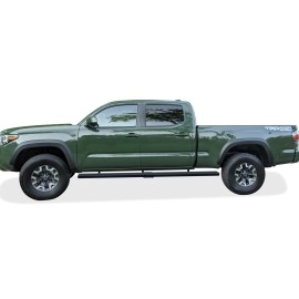 APS IB20SJE8LB - 6" iStep Style  Wheel-to-Wheel Black Stainless Steel Side Steps