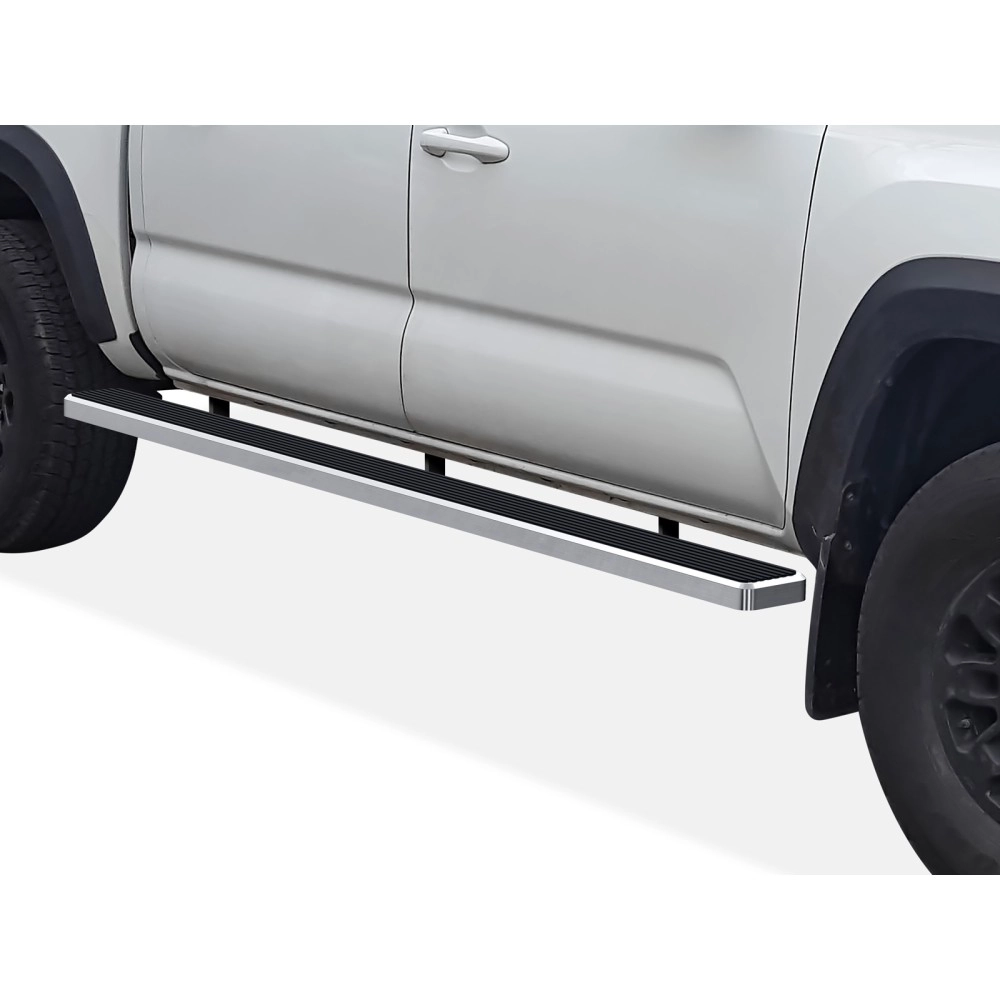 APS IB20SJE8SA - 6" iStep Style  Wheel-to-Wheel Hairline Stainless Steel Side Steps