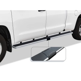 APS IB20SJI7LA - 6" iStep Style  Wheel-to-Wheel Hairline Stainless Steel Side Steps