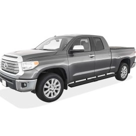 APS IB20SJI7LB - 6" iStep Style  Wheel-to-Wheel Black Stainless Steel Side Steps