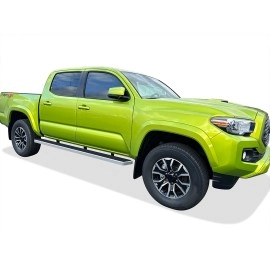 APS IB20WJE8SC - 5" iStep Style  Wheel-to-Wheel Hairline Stainless Steel Side Steps