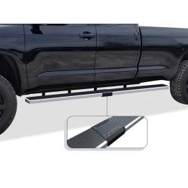 APS IB20WJI7LA - 5" iStep Style  Wheel-to-Wheel Hairline Stainless Steel Side Steps