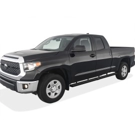 APS IB20WJI7LB - 5" iStep Style  Wheel-to-Wheel Black Stainless Steel Side Steps