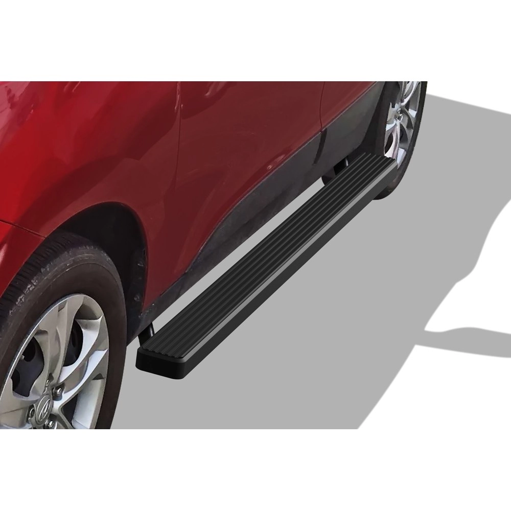 APS IB25DBG8B - 4" iStep Style Door-to-Door Black Aircraft Aluminum Side Steps