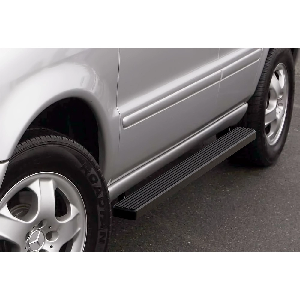 APS IB26DJF3B - 4" iStep Style Door-to-Door Black Aircraft Aluminum Side Steps