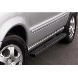 APS IB26DJF3B - 4" iStep Style Door-to-Door Black Aircraft Aluminum Side Steps