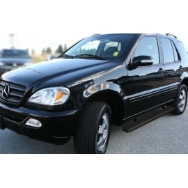 APS IB26DJF3B - 4" iStep Style Door-to-Door Black Aircraft Aluminum Side Steps