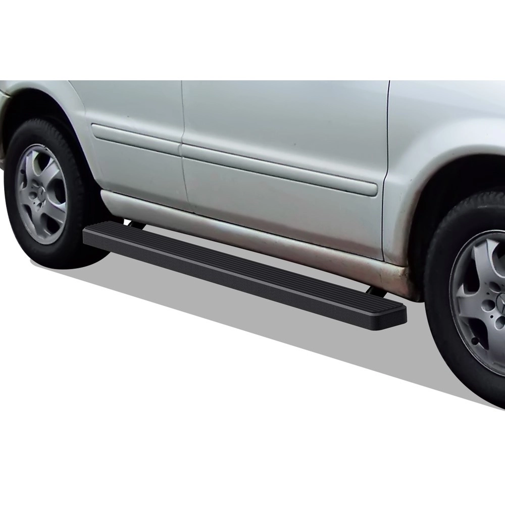 APS IB26EJF3B - 5" iStep Style Door-to-Door Black Stainless Steel Side Steps