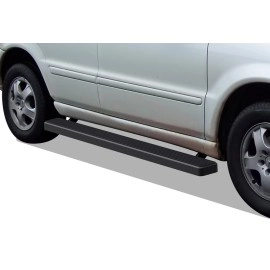 APS IB26EJF3B - 5" iStep Style Door-to-Door Black Stainless Steel Side Steps