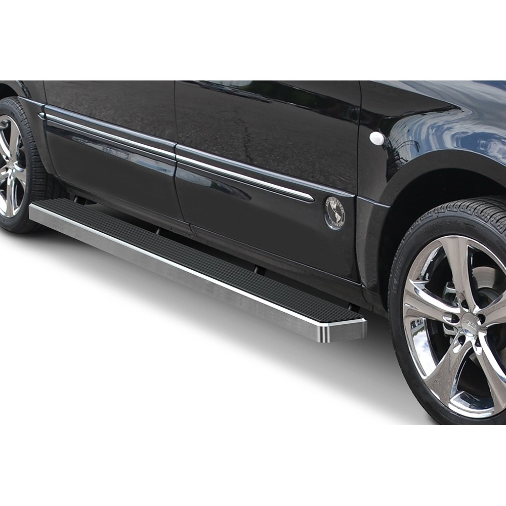 APS IB26FDJ6A - 6" iStep Style Door-to-Door Hairline Aircraft Aluminum Side Steps