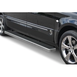 APS IB26FDJ6A - 6" iStep Style Door-to-Door Hairline Aircraft Aluminum Side Steps
