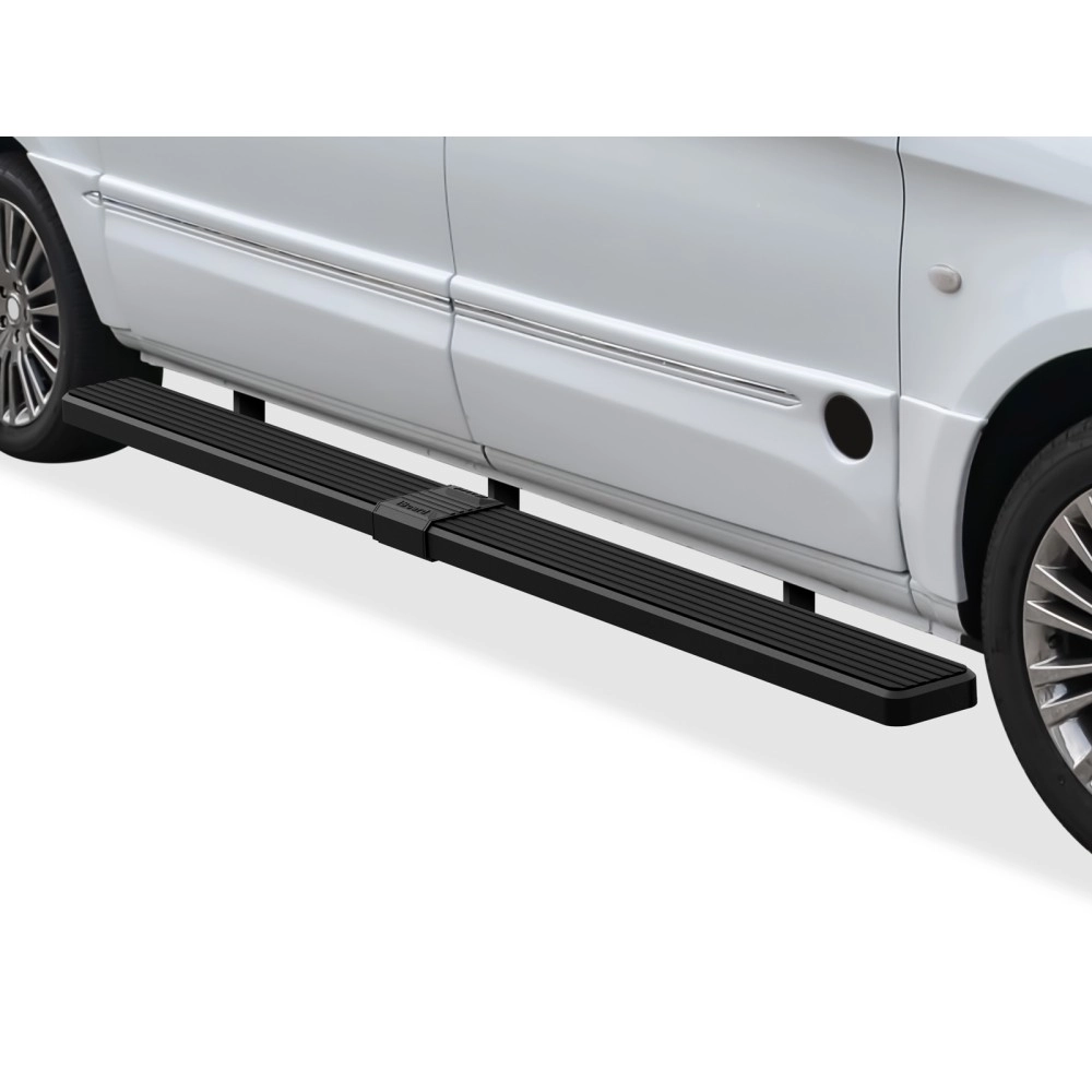 APS IB26FDJ6B - 6" iStep Style Door-to-Door Black Stainless Steel Side Steps