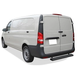 APS IB26KDJ6B - 5" iStep Style Rear Step  Black Aircraft Aluminum Side Steps