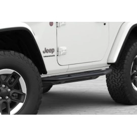 APS JP19WAA6B - 2" Round Tube  Black Carbon Steel Side Armor