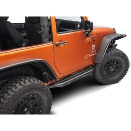 APS JP19WAJ6B - 2" Round Tube  Black Carbon Steel Side Armor