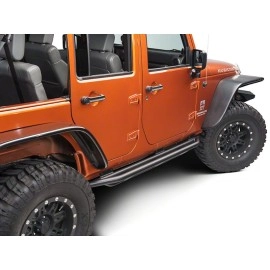 APS JP19WAJ7B - 2" Round Tube  Black Carbon Steel Side Armor