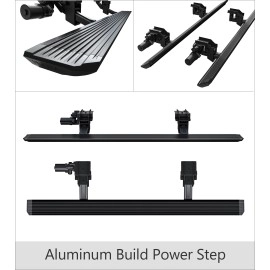 APS PB03WBI4B - Power Board Series Door-to-Door Black Aluminum Alloy Running Boards