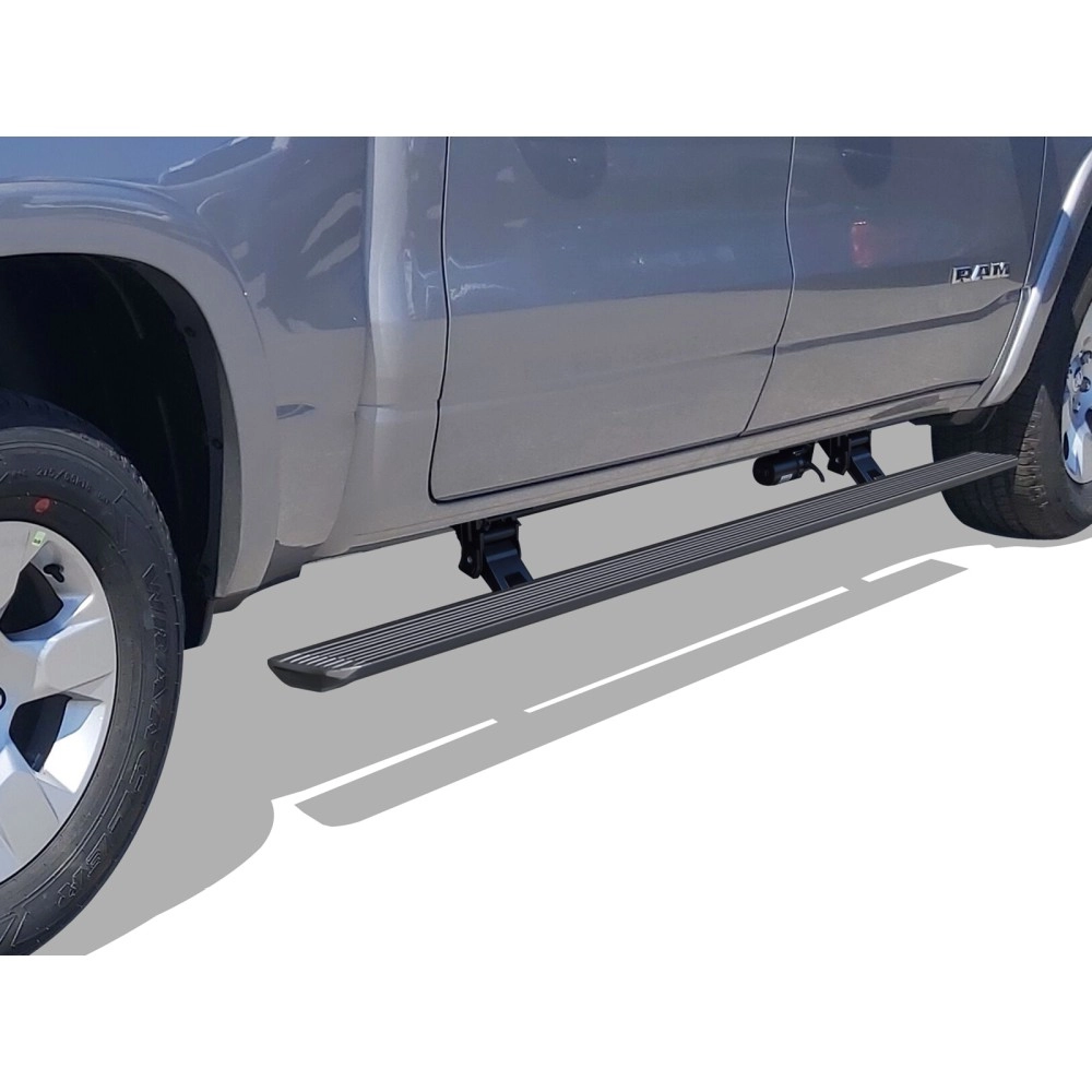 APS PB04WBF8B - Power Board Series Door-to-Door Black Aluminum Alloy Running Boards