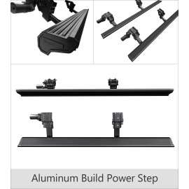 APS PB10WAA1B - Power Board Series Door-to-Door Black Aluminum Alloy Running Boards