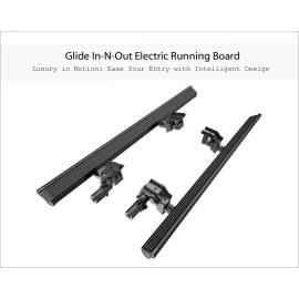 APS PB10WAA1B - Power Board Series Door-to-Door Black Aluminum Alloy Running Boards