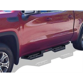 APS WB03DAG1B - Drop Style Door-to-Door Black Carbon Steel Nerf Bars