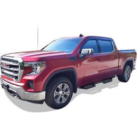 APS WB03DAG1B - Drop Style Door-to-Door Black Carbon Steel Nerf Bars