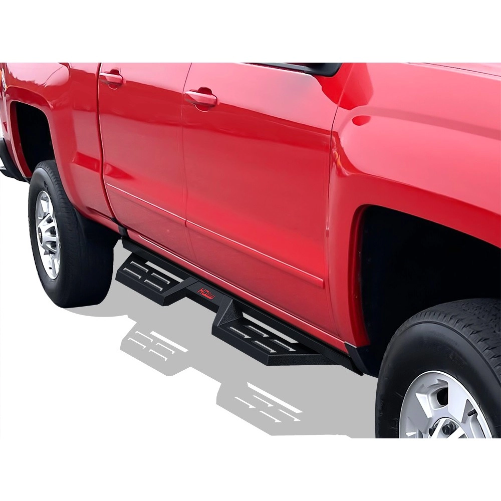 APS WB03DAI5B - Drop Style Door-to-Door Black Carbon Steel Nerf Bars