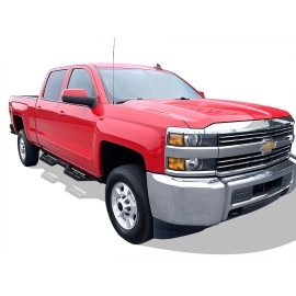 APS WB03DAI5B - Drop Style Door-to-Door Black Carbon Steel Nerf Bars