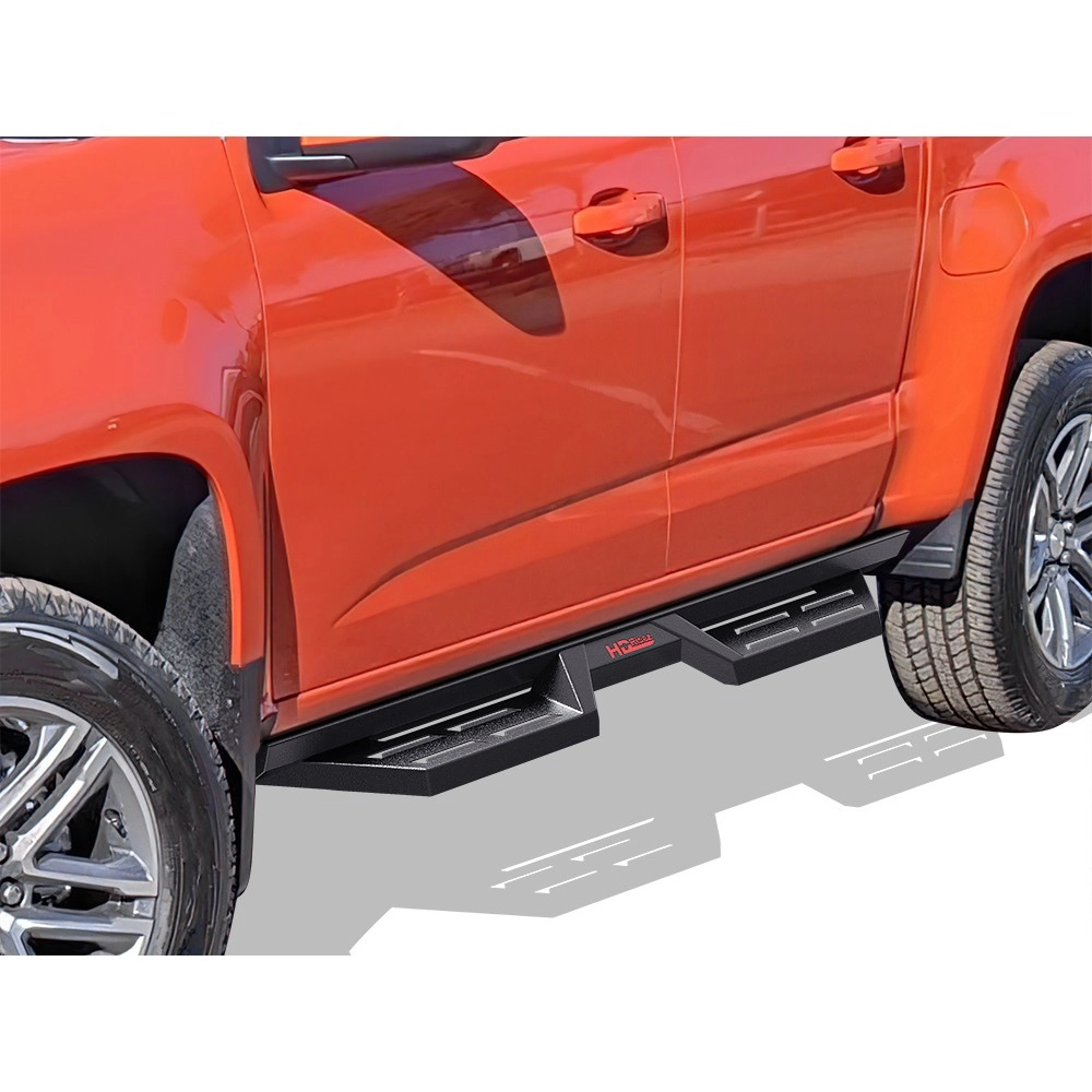 APS WB03DAI7B - Drop Style Door-to-Door Black Carbon Steel Nerf Bars