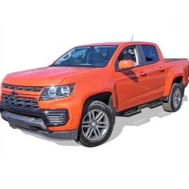 APS WB03DAI7B - Drop Style Door-to-Door Black Carbon Steel Nerf Bars