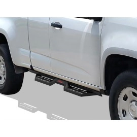 APS WB03DAI8B - Drop Style Door-to-Door Black Carbon Steel Nerf Bars