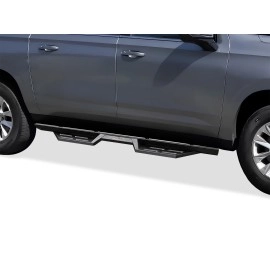 APS WB03DBB2B - Drop Style Door-to-Door Black Carbon Steel Nerf Bars