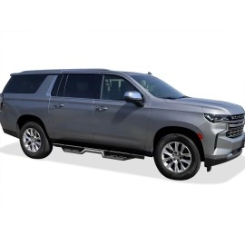 APS WB03DBB2B - Drop Style Door-to-Door Black Carbon Steel Nerf Bars