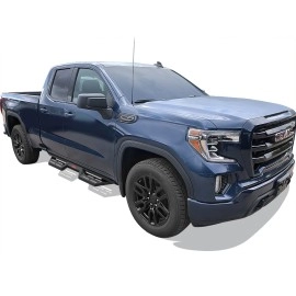 APS WB03DBI5B - Drop Style Door-to-Door Black Carbon Steel Nerf Bars