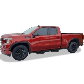 APS WB03NAG1LM - Drop Style Round Tube Wheel-to-Wheel Black Carbon Steel Nerf Bars