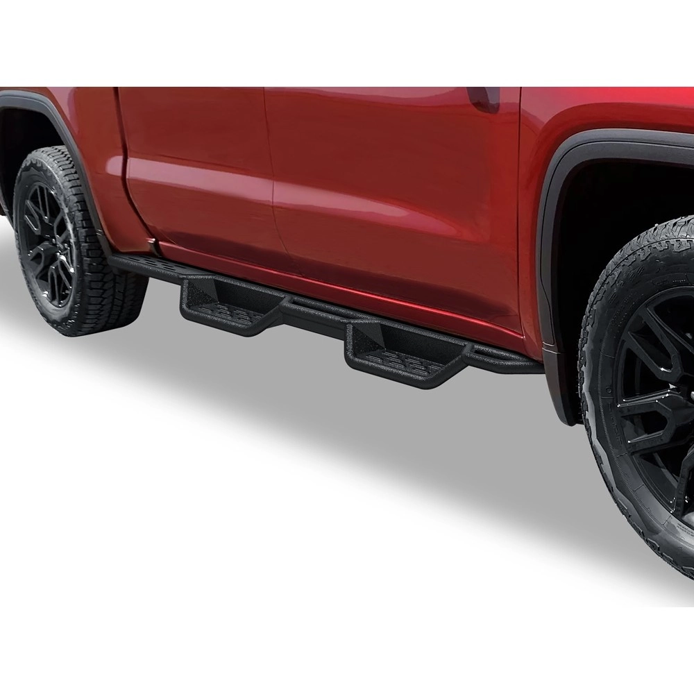 APS WB03NAG1SM - Drop Style Round Tube Wheel-to-Wheel Black Carbon Steel Nerf Bars