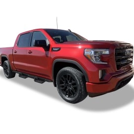 APS WB03NAG1SM - Drop Style Round Tube Wheel-to-Wheel Black Carbon Steel Nerf Bars