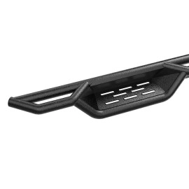 APS WB03NAI8B - Round Tube Drop Style Door-to-Door Black Carbon Steel Nerf Bars
