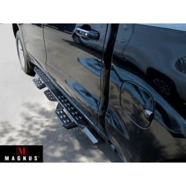 APS WB03RAG1B - Drop Style Door-to-Door Black Carbon Steel Nerf Bars