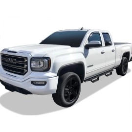 APS WB03RAI5B - Drop Style Door-to-Door Black Carbon Steel Nerf Bars
