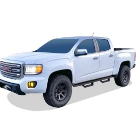 APS WB03RAI8B - Drop Style Door-to-Door Black Carbon Steel Nerf Bars