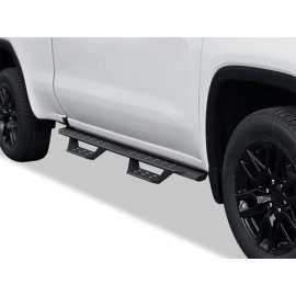 APS WB03RBI5B - Drop Style Door-to-Door Black Carbon Steel Nerf Bars