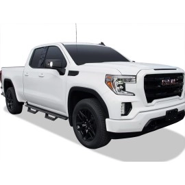 APS WB03RBI5B - Drop Style Door-to-Door Black Carbon Steel Nerf Bars