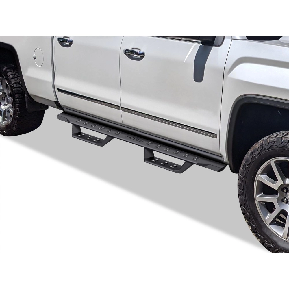 APS WB03RJG1B - Drop Style Door-to-Door Black Carbon Steel Nerf Bars