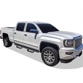APS WB03RJG1B - Drop Style Door-to-Door Black Carbon Steel Nerf Bars