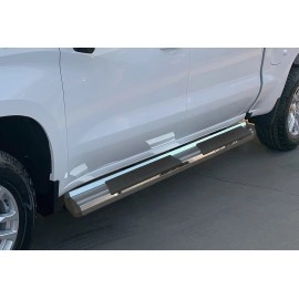 APS WB03SAG1S - OE Style Door-to-Door Polished Stainless Steel Running Boards